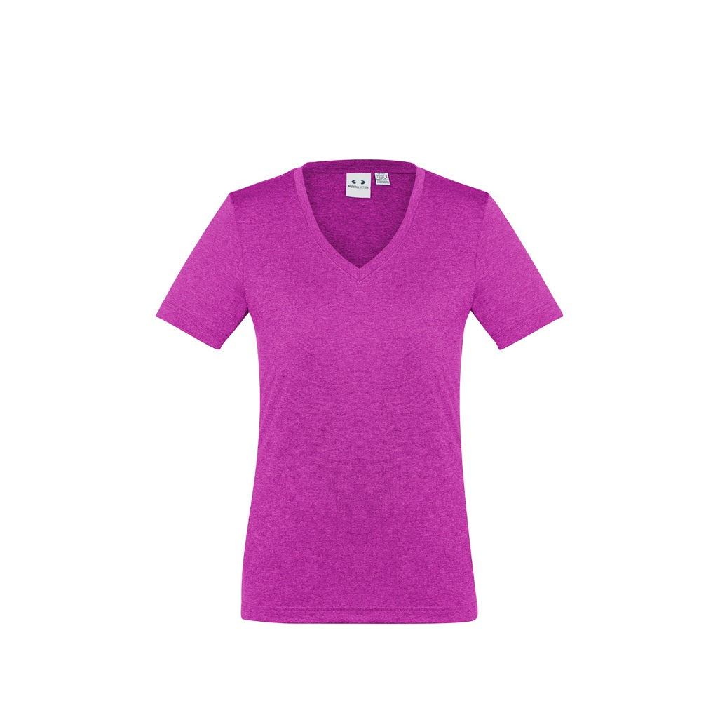 Biz Collection T800LS Ladies Aero Tee Magenta