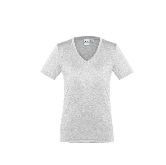Biz Collection T800LS Ladies Aero Tee Silver