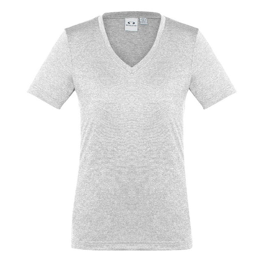Biz Collection T800LS Ladies Aero Tee Solid White