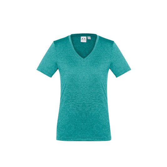 Biz Collection T800LS Ladies Aero Tee Solid Teal