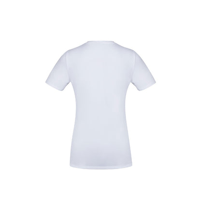 Biz Collection T800LS Ladies Aero Tee Solid White - Back view