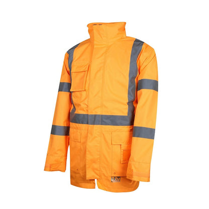 TRu Workwear TJ1910T5 4 In 1 Polyester Oxford Jacket With Reflective Tape - NSW Rail