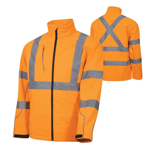 TRu Workwear TJ1960T5 Softshell Full Zip Jacket With TRuVis Reflective Tape