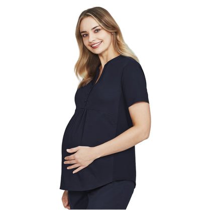 Biz Care CST243LS Rose Womens Tunic Scrub Top