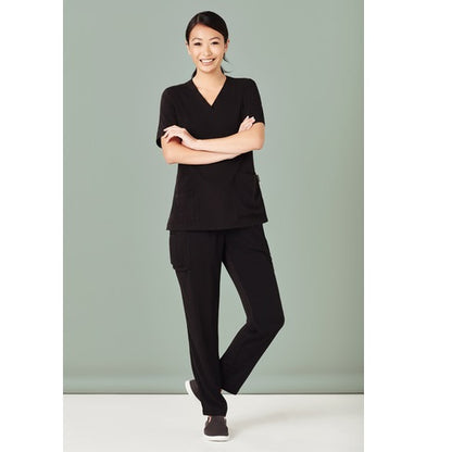 Biz Care CST941LS Ladies V Neck Scrub Top