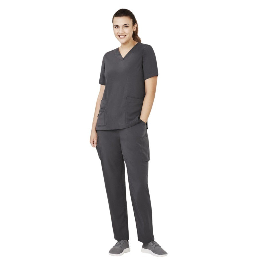 Biz Care CST941LS Ladies V Neck Scrub Top