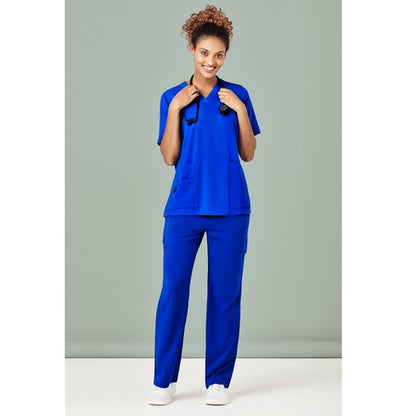Biz Care CST941LS Ladies V Neck Scrub Top