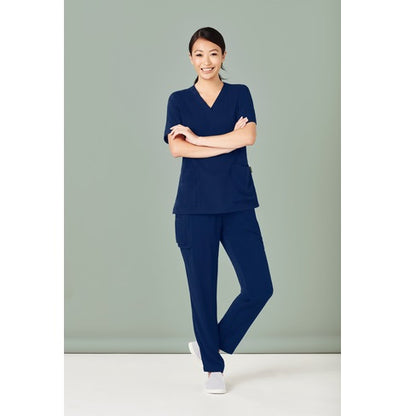 Biz Care CST941LS Ladies V Neck Scrub Top