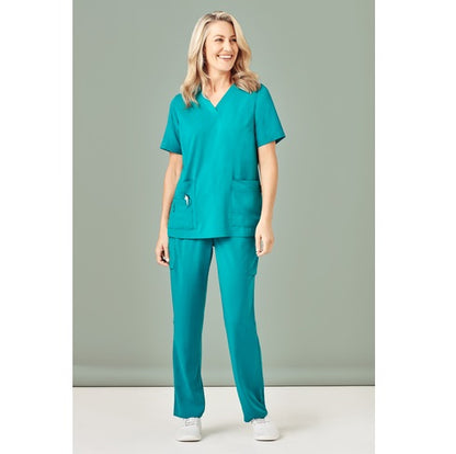 Biz Care CST941LS Ladies V Neck Scrub Top