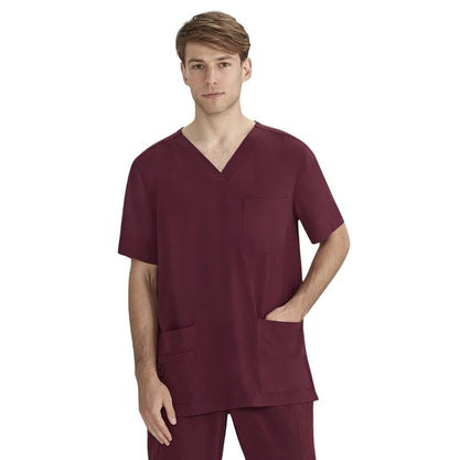 Biz Care CST945MS Mens V Neck Scrub Top