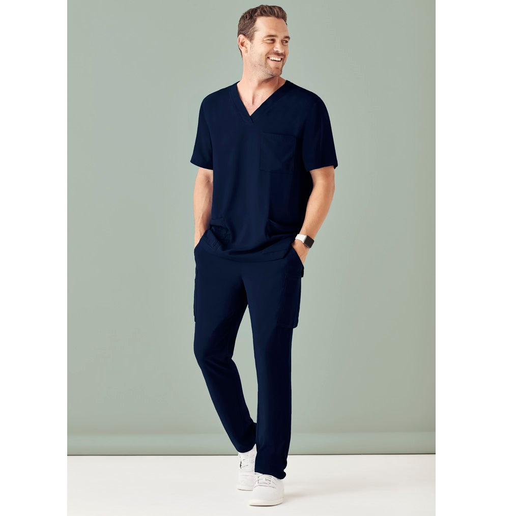 Biz Care CST945MS Mens Avery V Neck Scrub Top