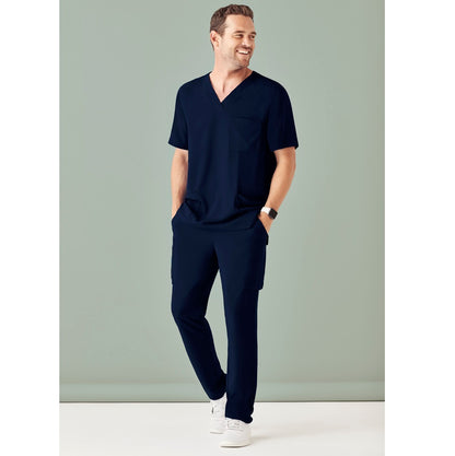 Biz Care CST945MS Mens Avery V Neck Scrub Top