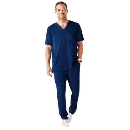 Biz Care CST945MS Mens V Neck Scrub Top