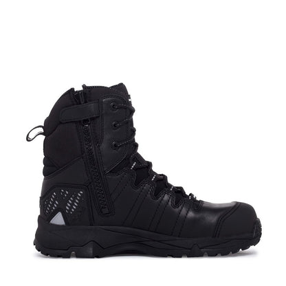 Black Leather Slip Resistant Mack MKTERRAPRZ Terrapro Zip Unisex Safety Boots Anti static