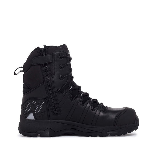 Black Leather Slip Resistant Mack MKTERRAPRZ Terrapro Zip Unisex Safety Boots Anti static