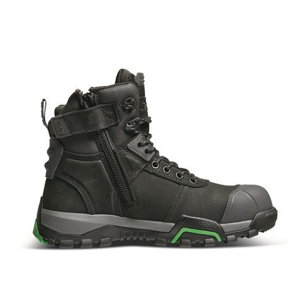 FXD WB-1 High Cut Work Safety Boots - Colour Black with Zip - Right zip side