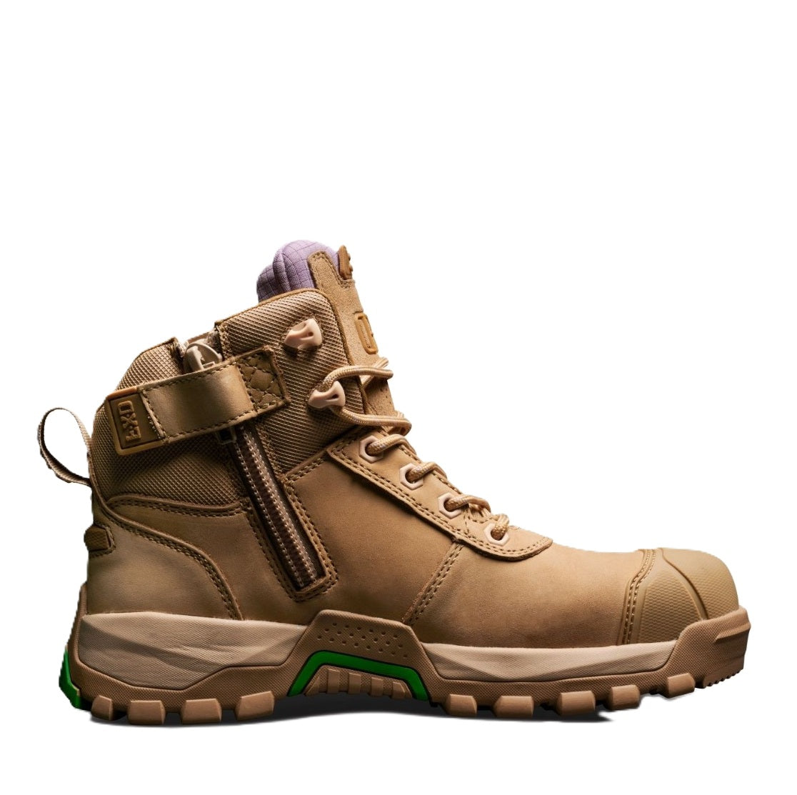 FXD WB-2W Ladies Mid Cut Work Safety Boots - Wheat - Alternative Side View