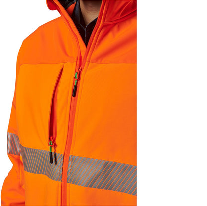 FXD WO-3T Mens Hi Vis Soft shell Jacket