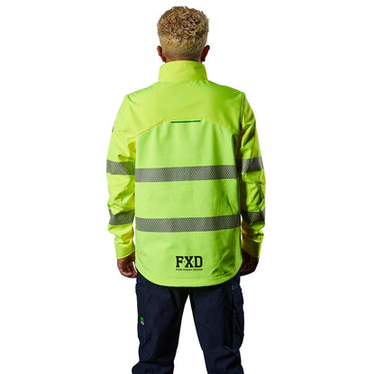 FXD WO-3T Mens Hi Vis Soft shell Jacket