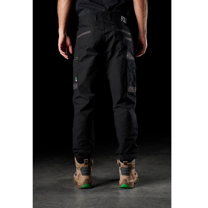 FXD WP-3 Stretch Work Pant - Black - Angled Rear View