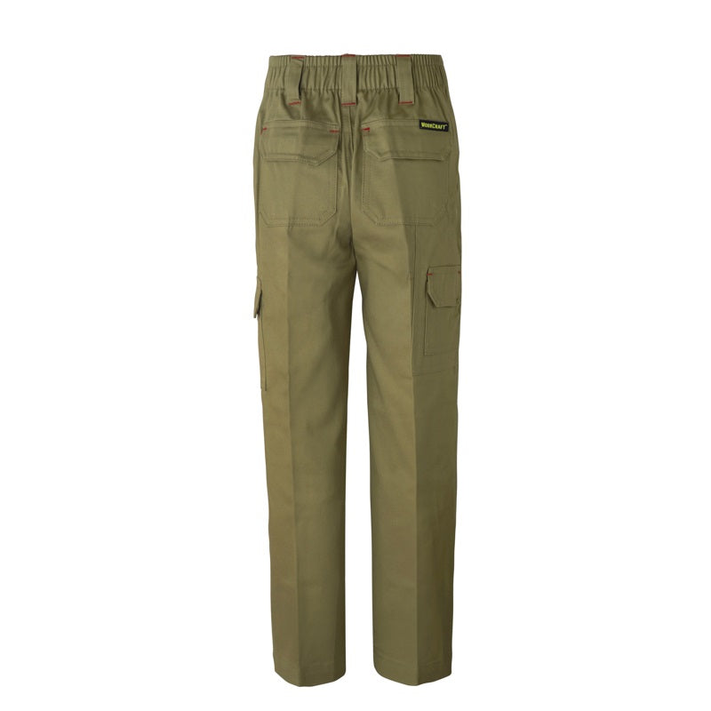 Workcraft WPK503 Kids Midweight Cargo Cotton Drill Trouser