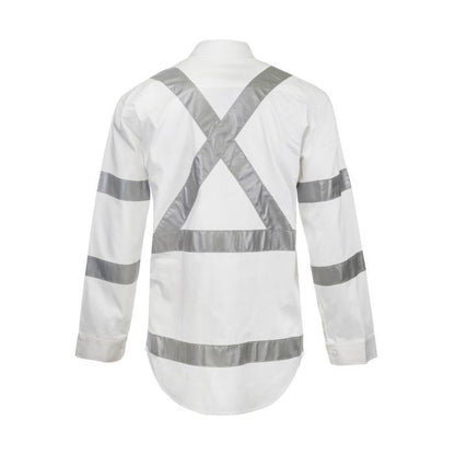 Workcraft WS3222 Hi-Vis L/S 3M X-Back Shirt Night Use