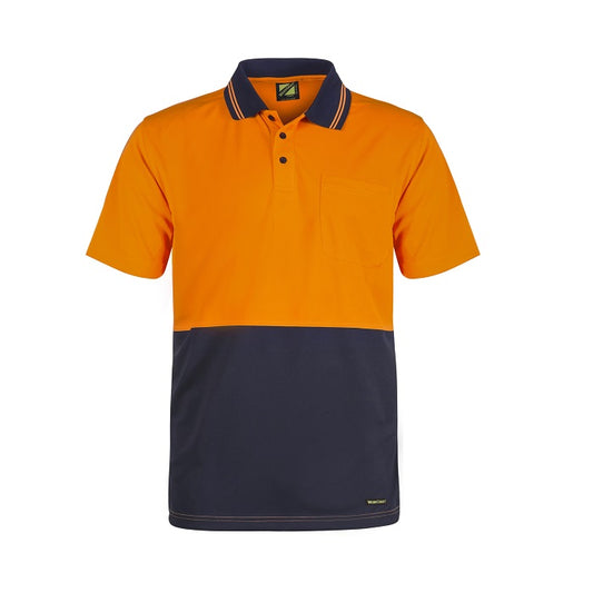 Workcraft WSP201 HiVis 2 Tone S/Sleeve Polo With Pocket