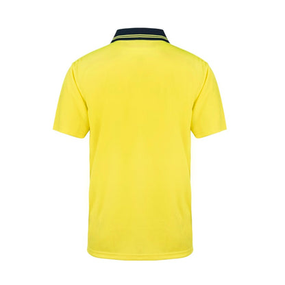 Workcraft WSP401 DISCONTINUED HiVis Two Tone Short Sleeve Cotton Back Polo with Pocket