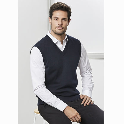 Biz Collection WV6007 Woolmix Mens Knit Vest
