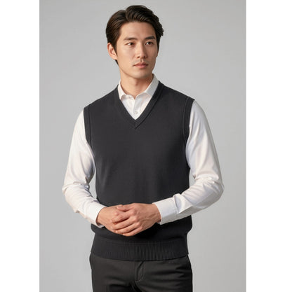 Biz Collection WV6007 Woolmix Mens Knit Vest