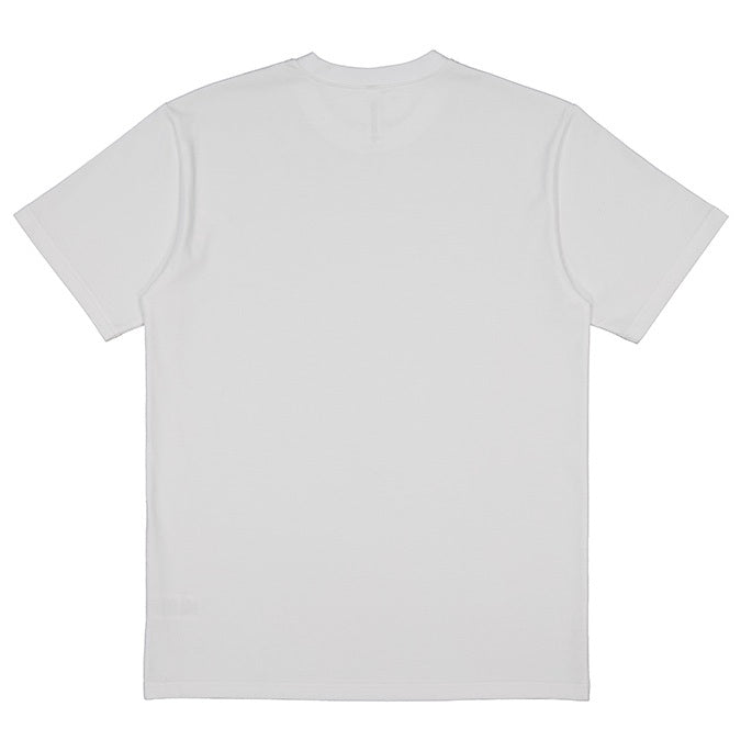 Plain white t-shirt on a white background