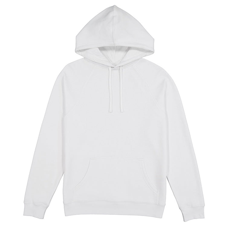 White hoodie on a white background