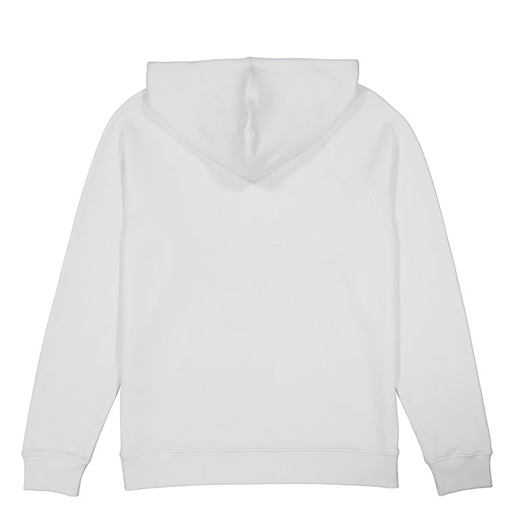 White hoodie on a white background