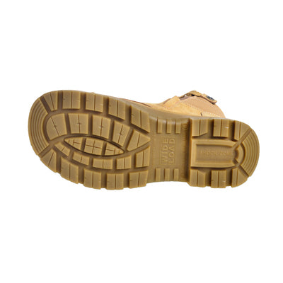 Wide Load 890WZ Wheat 8" Zip Side Safety Boot
