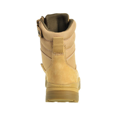 Wide Load 890WZ Wheat 8" Zip Side Safety Boot