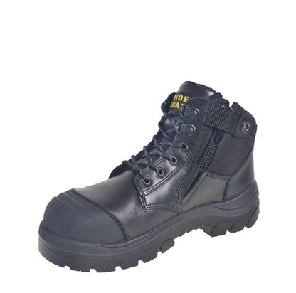 Wide Load 690BZ Black 6 Zip Side Safety Boots