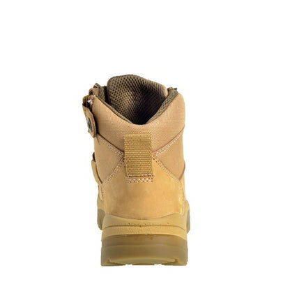 Wide Load 690WZN Wheat 6 Zip Side Non Safety Boots