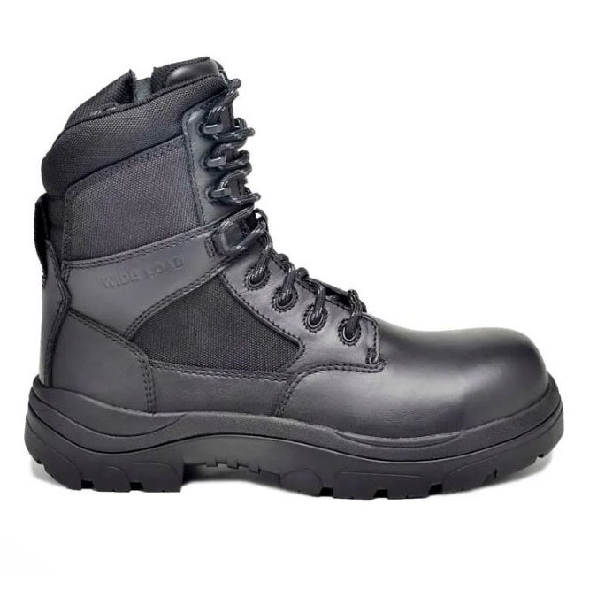 Wide Load 790BZC 8 Inch Composite Toe Zip/ Lace Up Safety Boots - side view