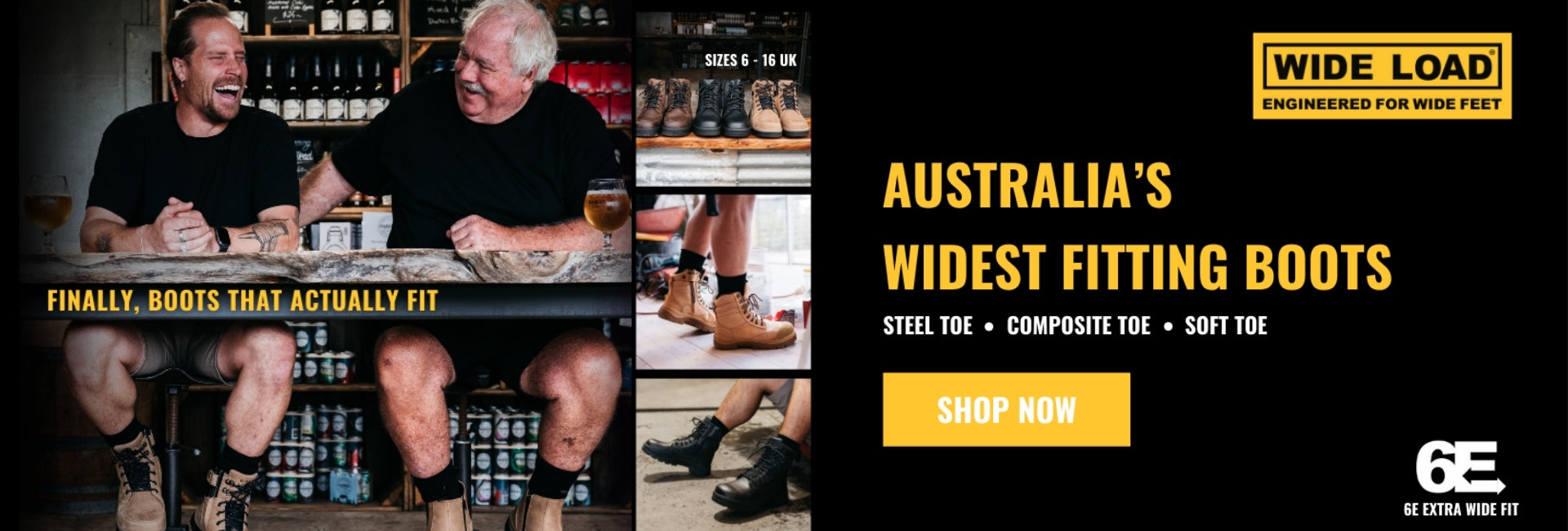 WideLoad SHOP NOW Banner - Desktop Size