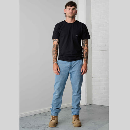 x/dmg x01/Denim Relaxed Straight Leg Jean