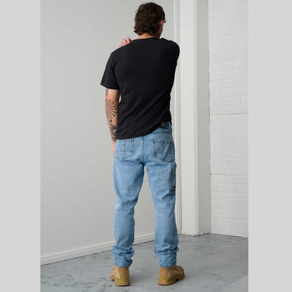x/dmg x01/Denim Relaxed Straight Leg Jean
