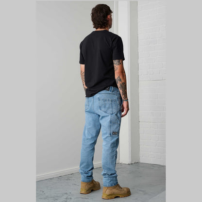 x/dmg x01/Denim Relaxed Straight Leg Jean