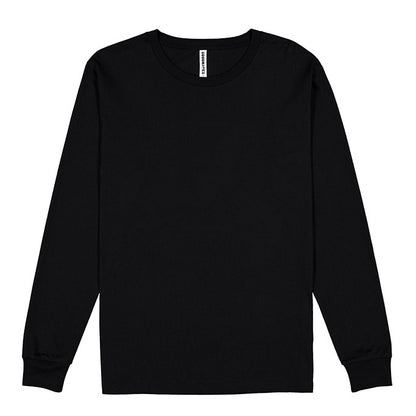 Black long-sleeve shirt on a white background