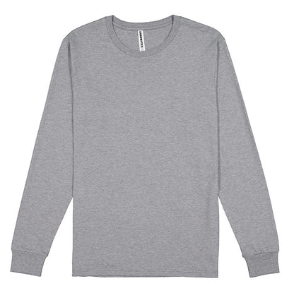 Grey GOODMATES X1002Y Youth Basis Long Sleeve Tee