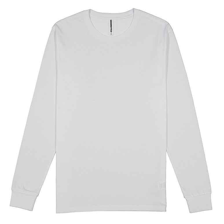 White long-sleeve shirt on a white background