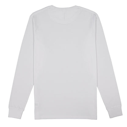 White long-sleeve shirt on a white background