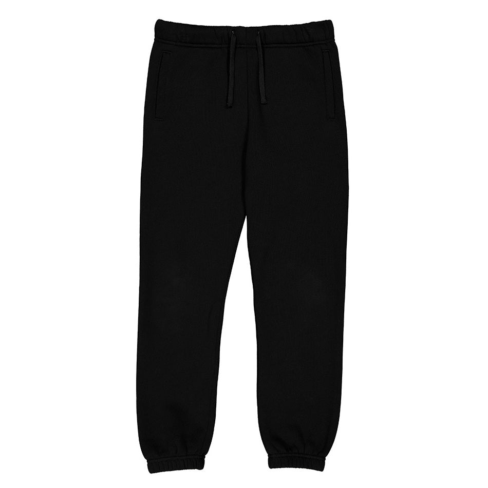 Black sweatpants on a white background