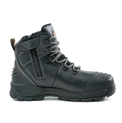 Bison XTLZBK Ankle Lace Up With Zip Safety Boots