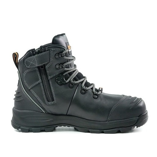 Bison XTLZBK Ankle Lace Up With Zip Safety Boots