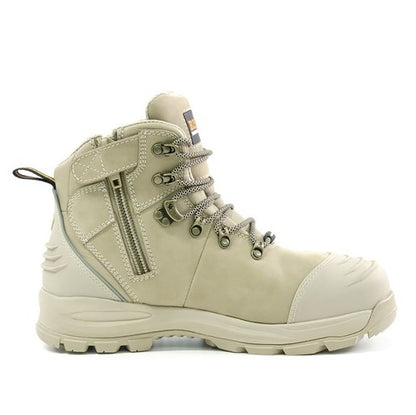 Bison XTLZST Ankle Lace Up With Zip Safety Boots